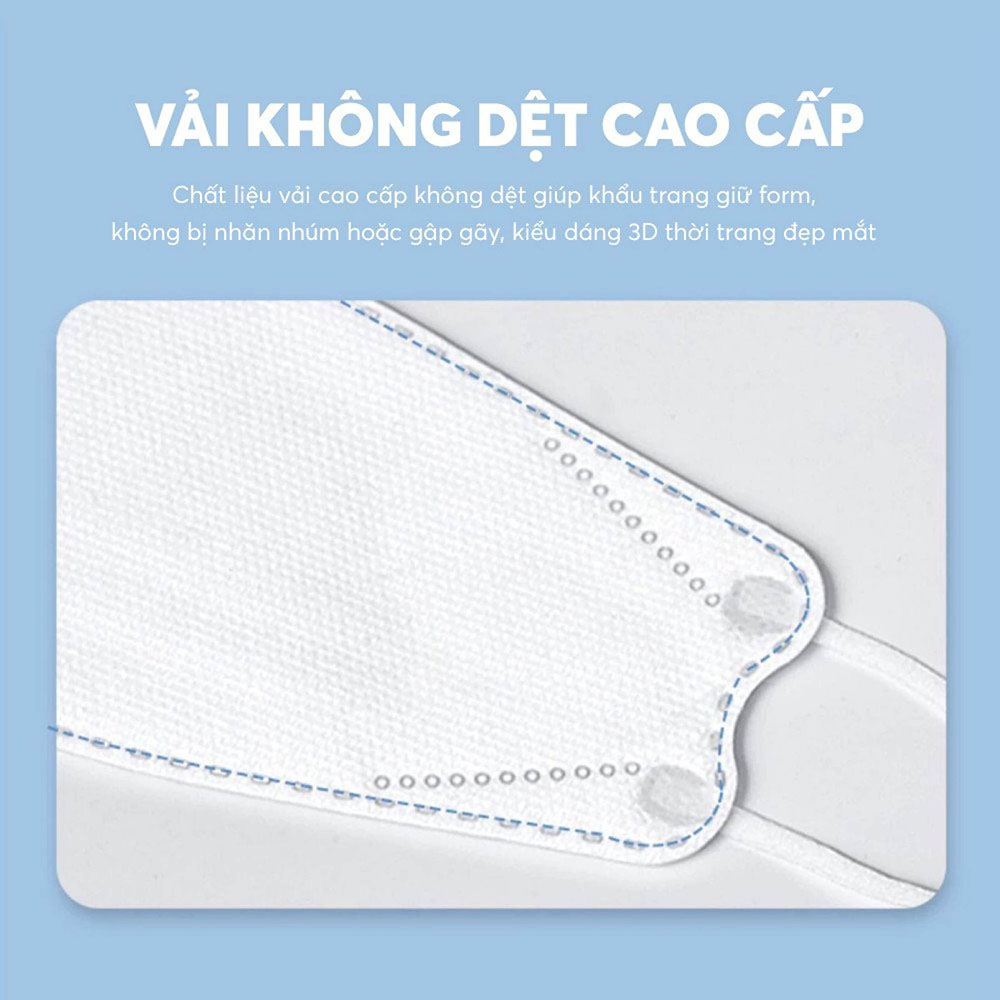 Thùng khẩu trang KF94 màu Đen DC MASK 4D kháng khuẩn lọc bụi mịn cao cấp