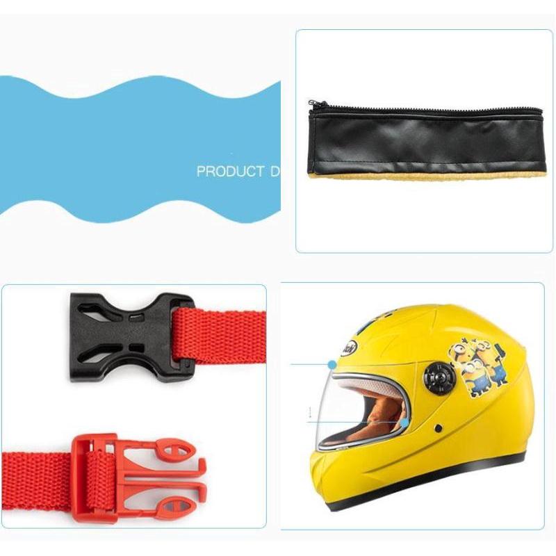 Mới Mũ Bảo Hiểm Fullface Mũ Bảo Hiểm Cho Trẻ Em Có Kính Bảo Hiểm Đi Xe Đạp Xe Máy