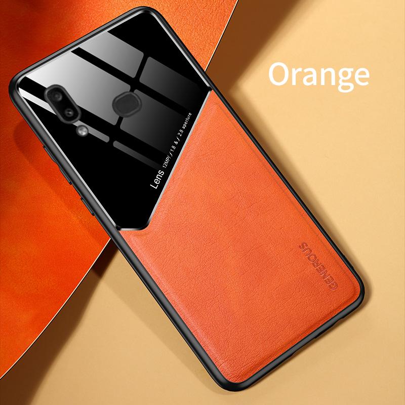 Ốp Lưng Da Pu + Kính Cường Lực Cho Xiaomi Redmi 8 8a 9 9a 9c K30 Pro 10x Pro