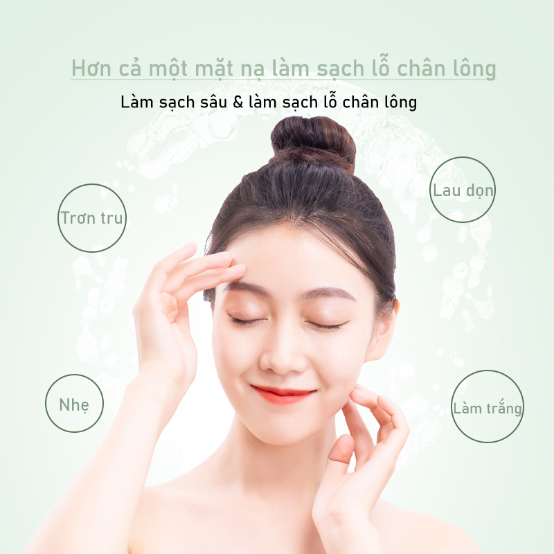 Mặt nạ làm sạch lô hội BSKM 300g dưỡng ẩm kiểm soát dầu làm trắng thành phần hữu cơ tự nhiên thu nhỏ lỗ chân lông