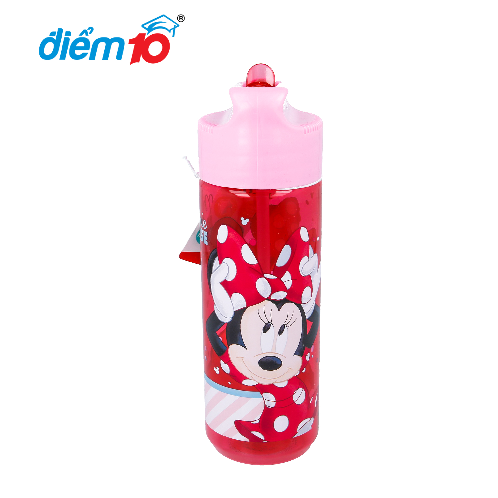 Combo cặp chống gù Thiên Long Điểm 10 Minnie cho bé kèm túi rút bình nước Minnie