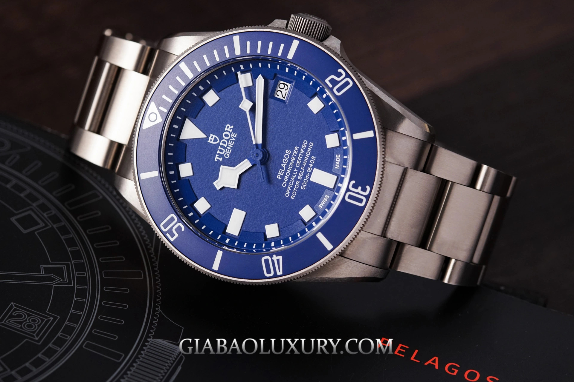 Đồng Hồ Nam Tudor Pelagos 25600TB-0001 - Máy Pin- Kim Trôi- Hàng Siêu Cấp BH 12Th