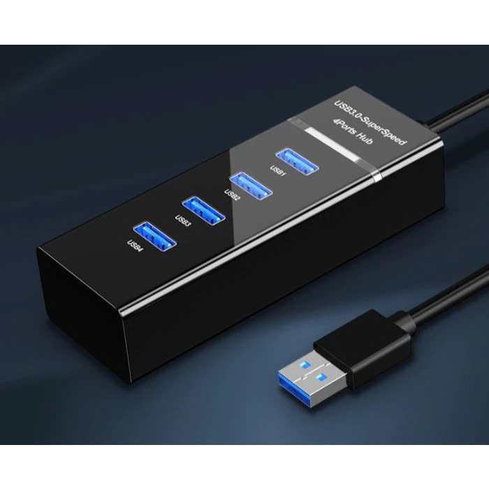 Hub chia 4 cổng USB, usb Hub tốc độ 3.0 - Hàng chính hãng HUB USB