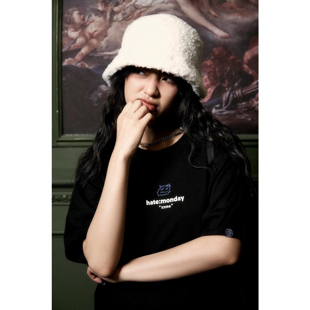 Áo thun XXME họa tiết Hate monday cao cấp màu đen - BLACK / WHITE / DARKGREEN