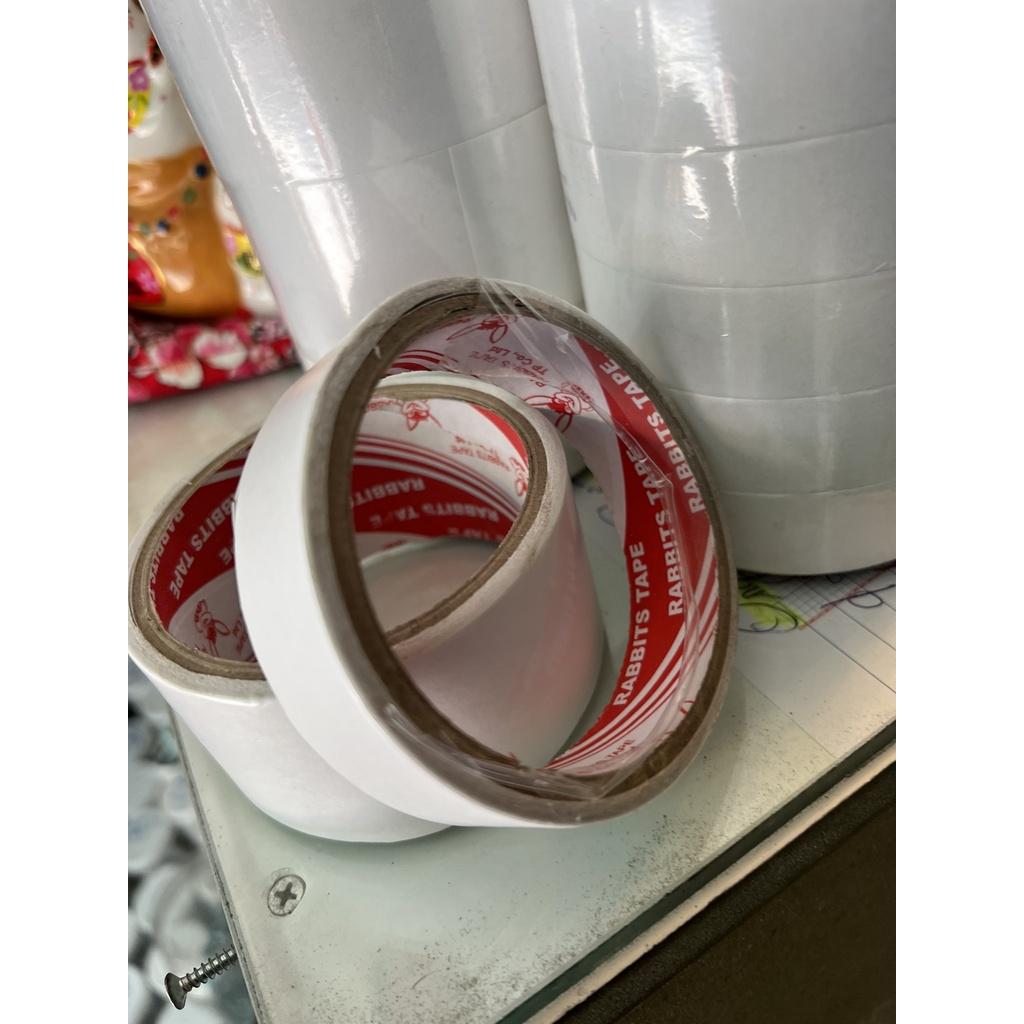 Băng Keo 2 Mặt Mỏng, Loại 2.4cm và 4.8cm