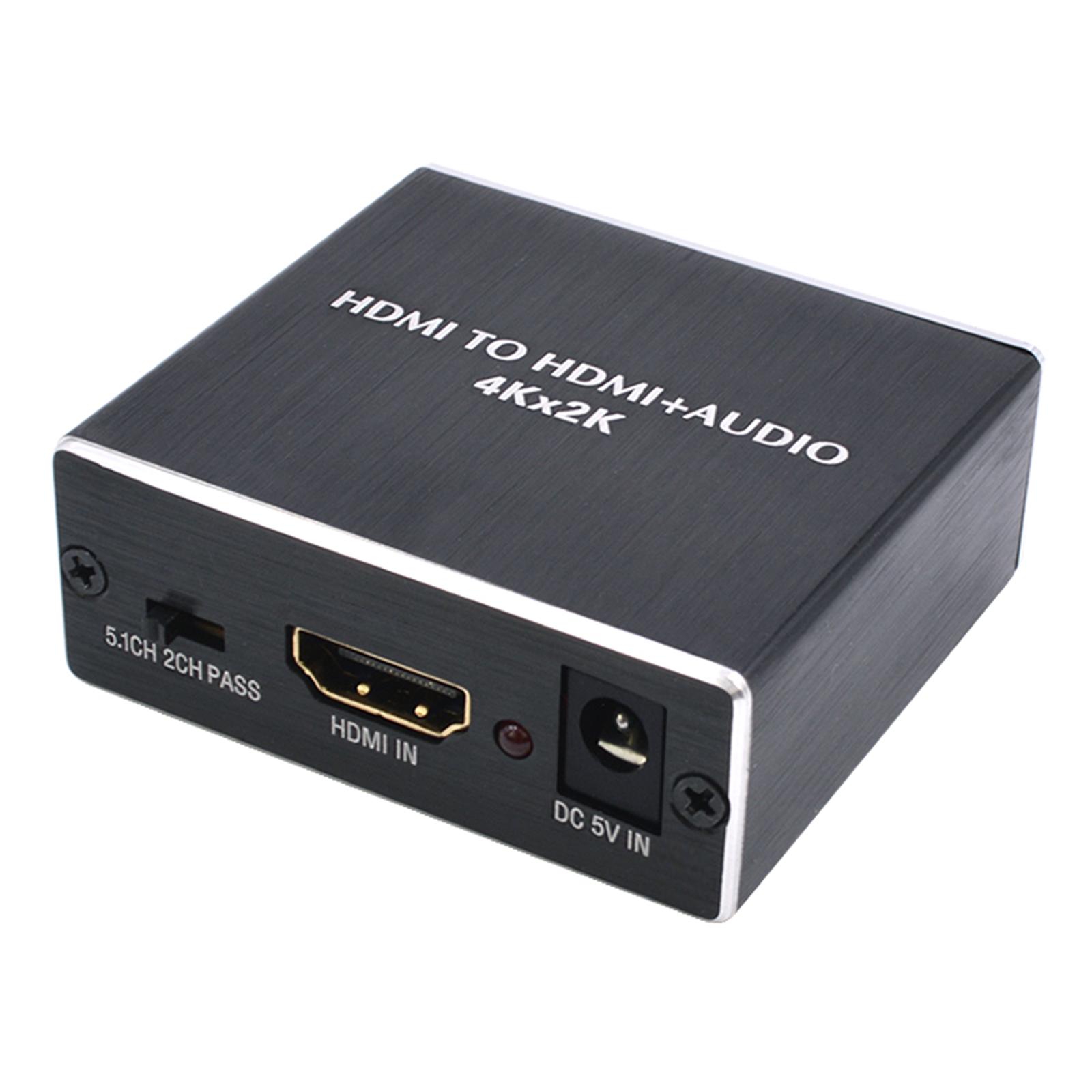 4Kx 2K HDMI To HDMI Extractor Optical SPDIF +3.5mm Audio Splitter Adapter