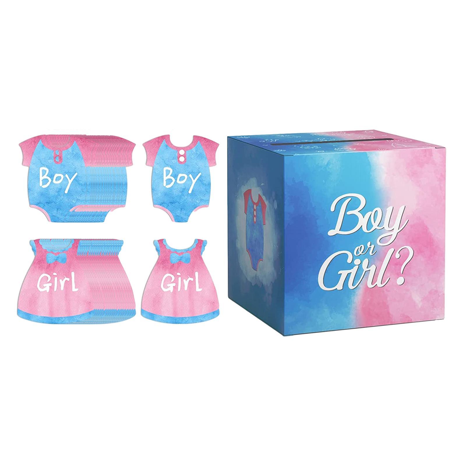 Baby Gender Reveal Voting Box Collection Box for Wedding Halloween Gift