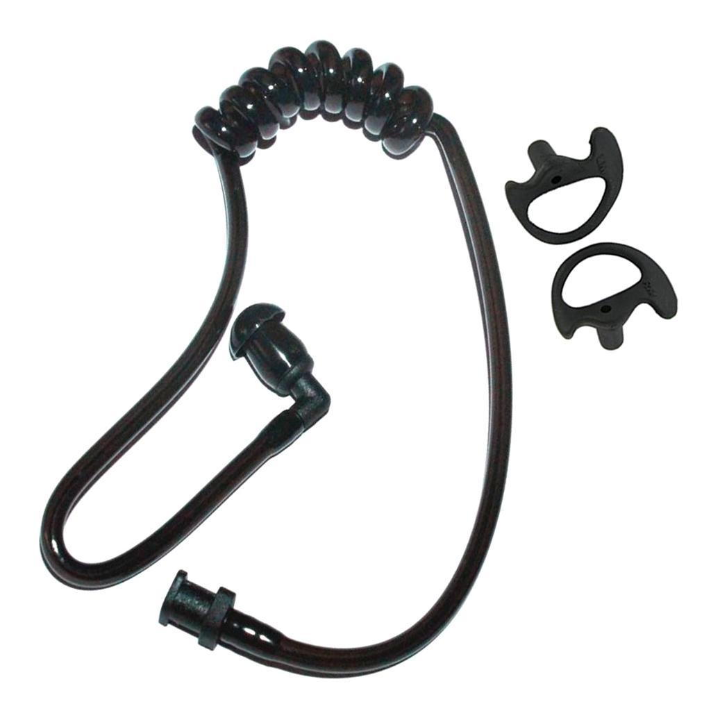 3x Replacement Acoustic Coil Tube with S+M+L Earbuds for 2 Way Radio
