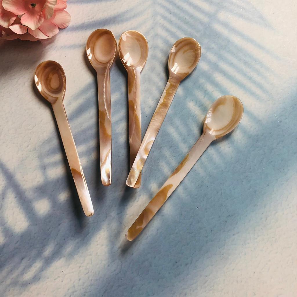 Thìa Trai Hồng 14cm, Thìa Muỗng Thủ Công Làm Thủ Công, Phụ Kiện Bàn Ăn, Chụp Ảnh Trang Trí