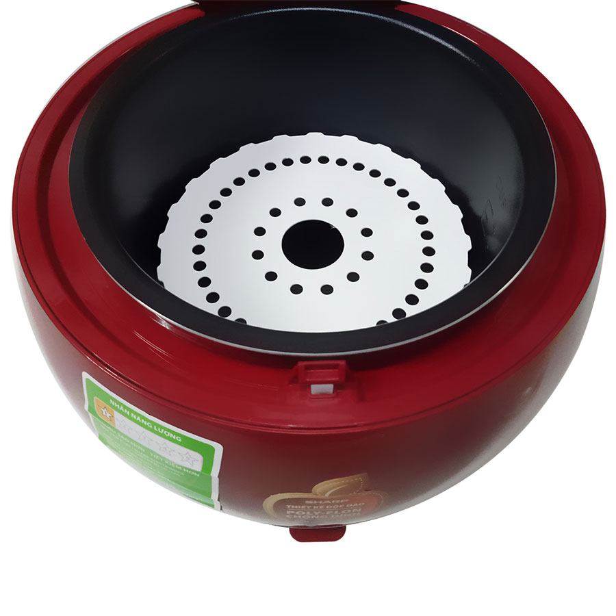 Nồi Cơm Điện Sharp KS-A08V-RD - Đỏ - Hàng chính hãng