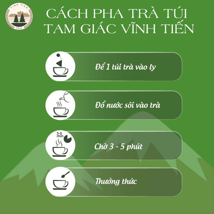 Trà Hà Thủ Ô Túi Tam Giác Vĩnh Tiến - Bổ Huyết, Ngăn Tóc Bạc Sớm, Ngừa Rụng Tóc, Chống Oxy Hóa