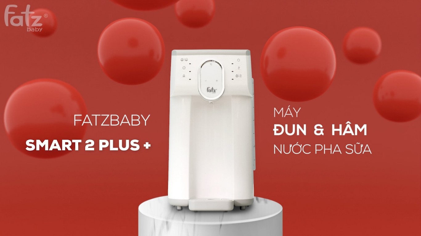 MÁY ĐUN VÀ HÂM NƯỚC PHA SỮA THÔNG MINH FATZBABY SMART 2 PLUS - FB3818TN