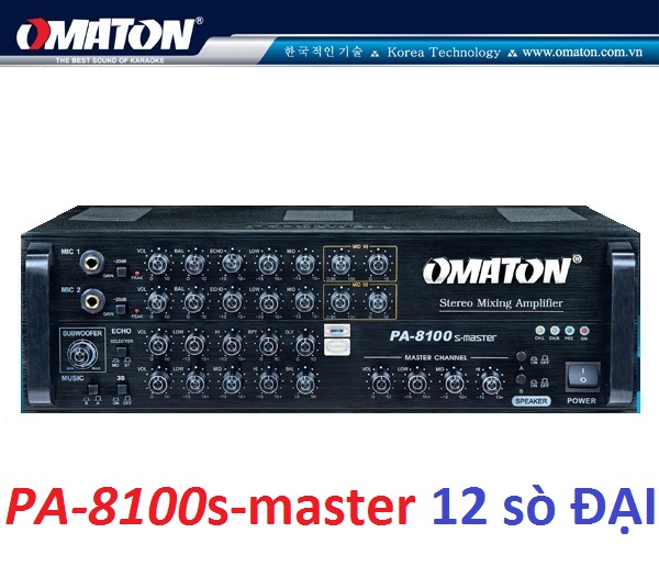 Amply cao cấp OMATON PA 8100S MASTER - Hàng chính hãng