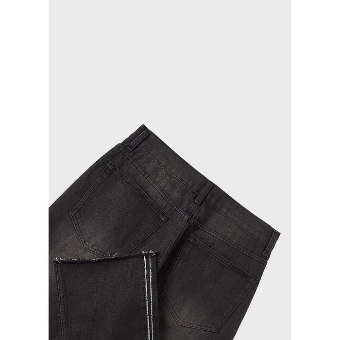 RELAXED FLARE DENIM/ WASHED BLACK