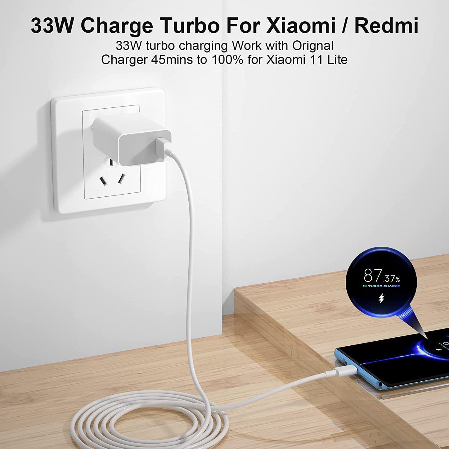 POCO X3 Pro Charger Xiaomi 33W EU Turbo Fast Turbo Type C Cáp R Redmi Lưu ý 9 Pro 10 Pro 12 Mi 9 10 K30 K40 Poco X3 F3 F2 Màu