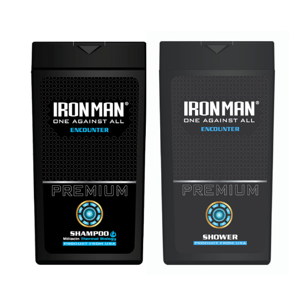 Dầu gội nam hương nước hoa  Ironman Encouter 380g + Sữa tắm trắng da,thơm lâu dành cho da nhờn mụn Ironman Encouter 380g