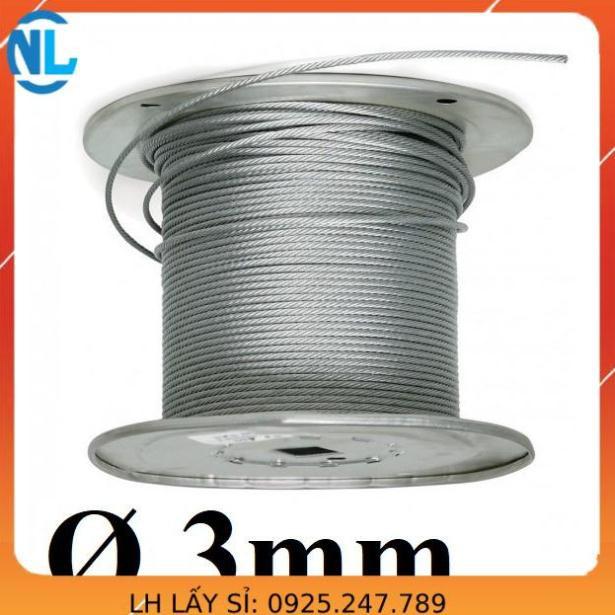 Dây cáp thép mạ kẽm Ø dài 1 mét – 1000 mét cáp thép giá sỉ
