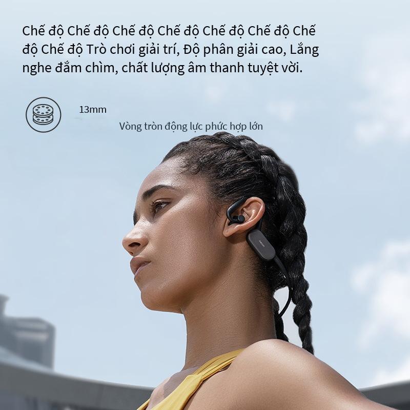 Phong cách mới nhất chế độ kép thể thao tai nghe bluetooth không dây dẫn truyền qua xương vòng năng động không phải tai nghe bluetooth trong tai loại treo phía sau