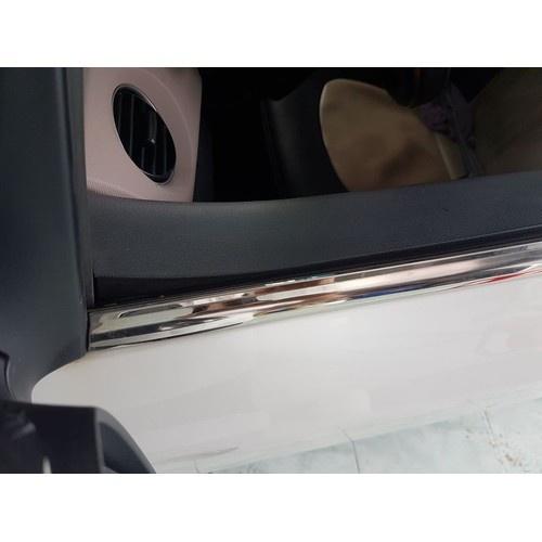 Bộ 4 Nẹp Chân Kính Phụ Kiện Trang Trí Ô tô Kia Morning 2007-2020 Inox 304