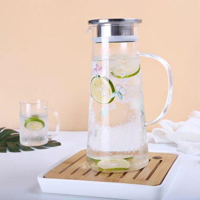 Bình đựng nước thủy tinh siêu chịu nhiệt 1500ml