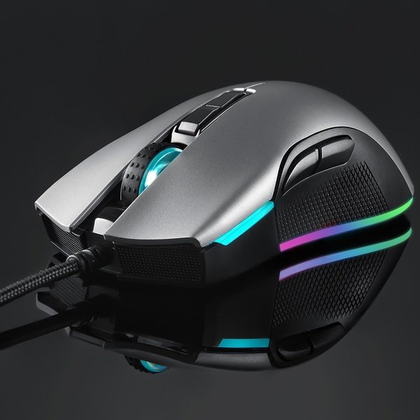 CHUỘT MOTOSPEED V70 NEW RGB Gaming mouse LED theo DPI màu xám -Hàng chính hãng