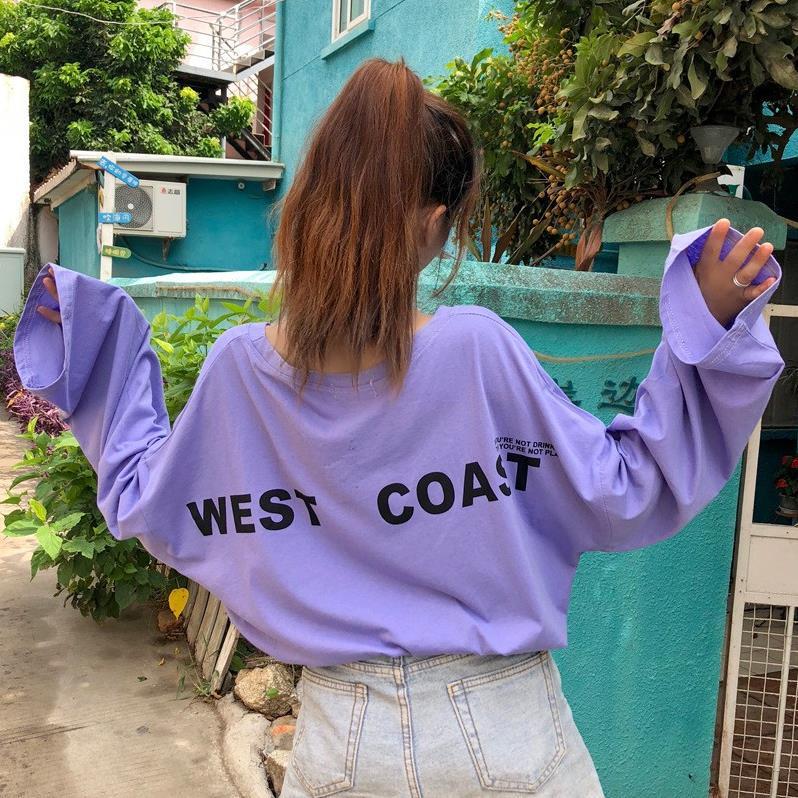 Áo thun tay dài form rộng WEST CAST form 70kg sành điệu B069 hsshop