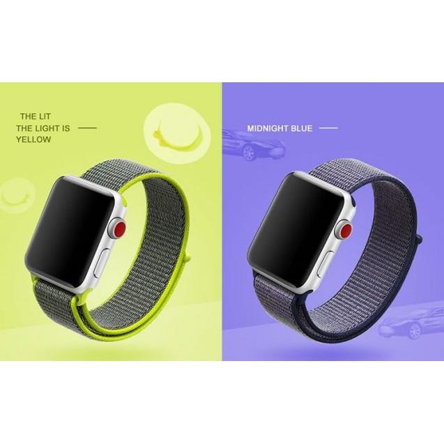 Dây đeo Sport loop cho Apple Watch Xám trắng