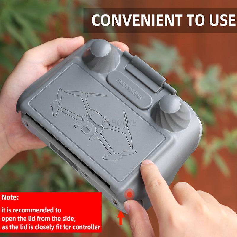 Sunnylife 3in 1 Vỏ bảo vệ màn hình cho DJI Mini 3 Pro điều khiển điều khiển mặt trời Sun Hood Sunshade Juterstick For DJI RC Phụ kiện Màu sắc: Trường hợp màu xám