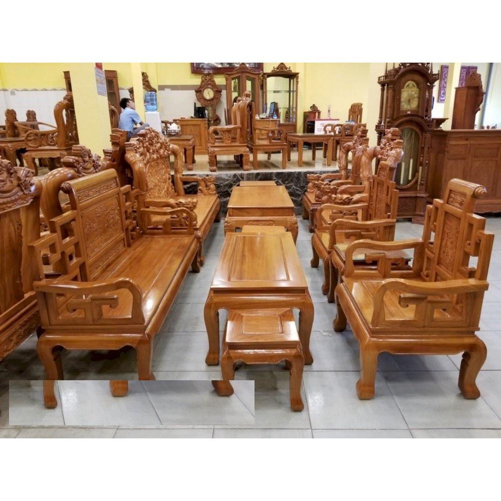 Bộ Bàn Ghế Sơn Thủy Gỗ Gõ Đỏ