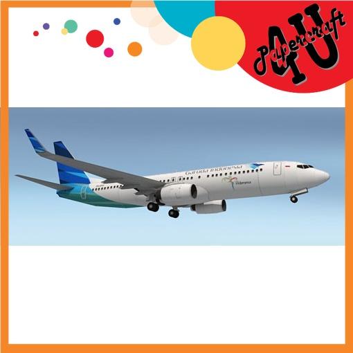 Mô hình giấy Boeing 737-800 Garuda Indonesia tỉ lệ 1/25