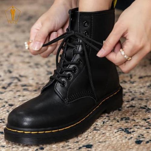 Giày combat boots nam TRAZ cao cổ, đế khâu chắc chắn