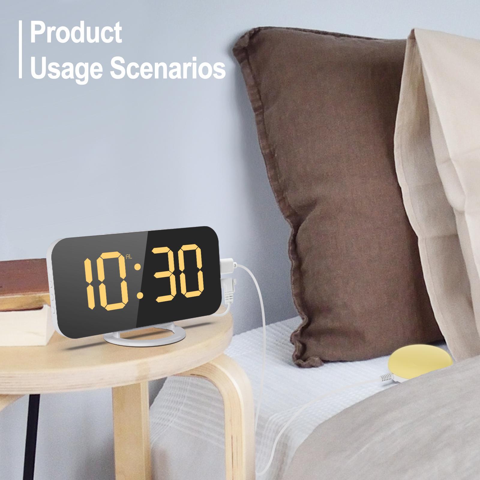 Vibrating Clock Desk Clocks Large Number Digital Clock LED Clock