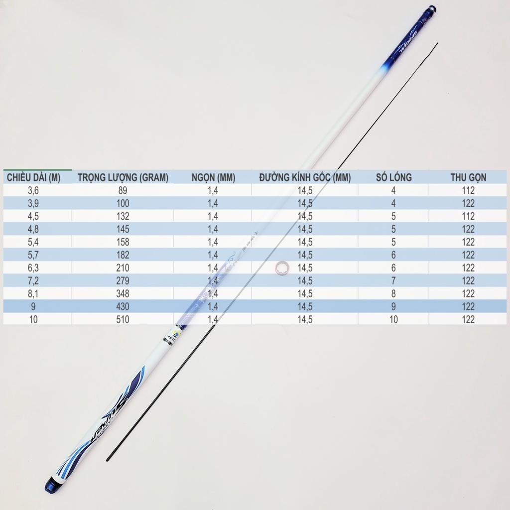 MONSTER Cần câu tay Hoa Mực Nước thế hệ 2 tùy chọn size 3m6 tới 10 mét,carbon 36T nhập khẩu