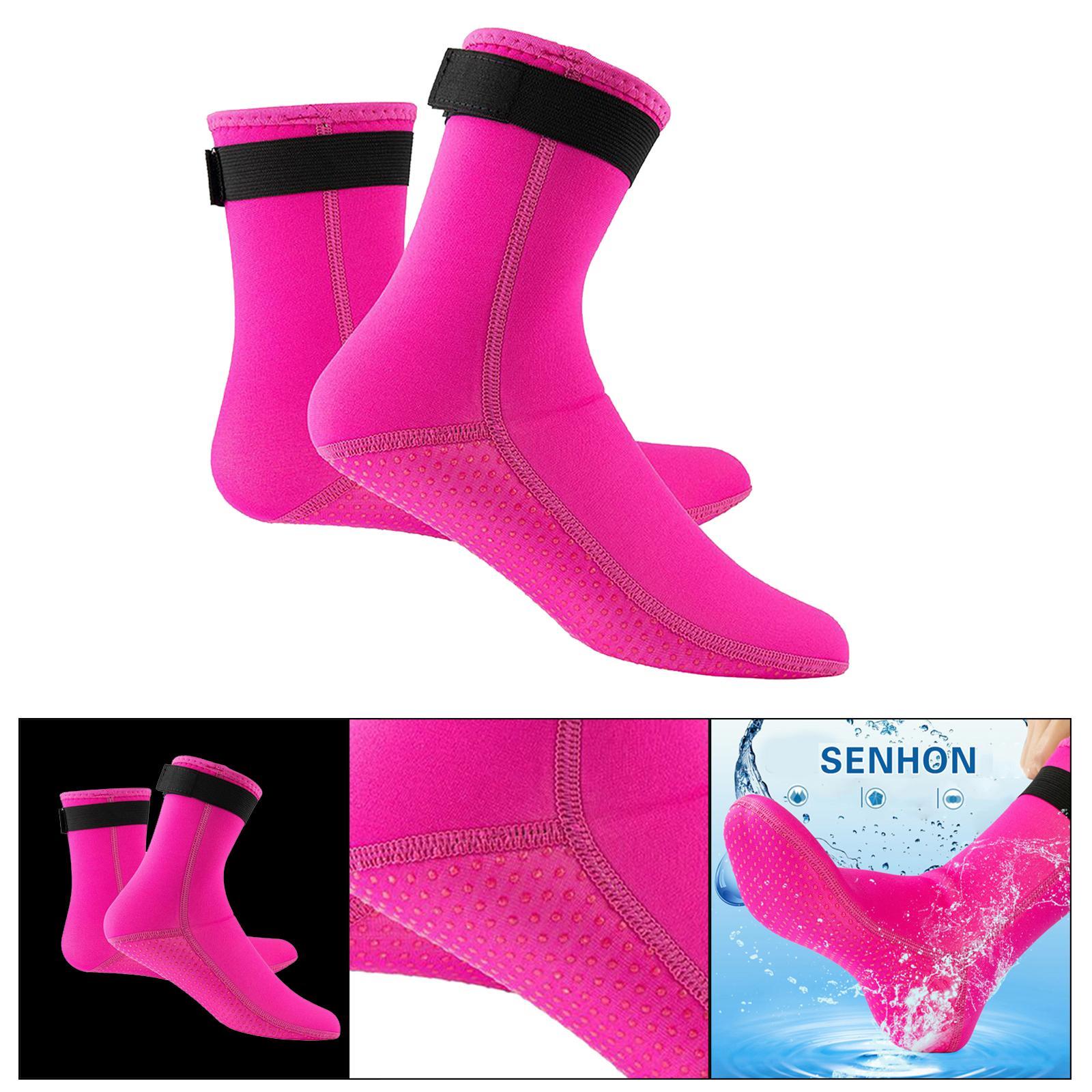 2 Pairs Neoprene Diving Scuba Boots 3mm Surfing Snorkeling Socks