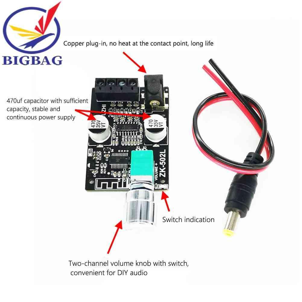 Bảng Mạch Khuếch Đại Công Suất Kỹ Thuật Số ZK-502L Bluetooth-compatible 5.