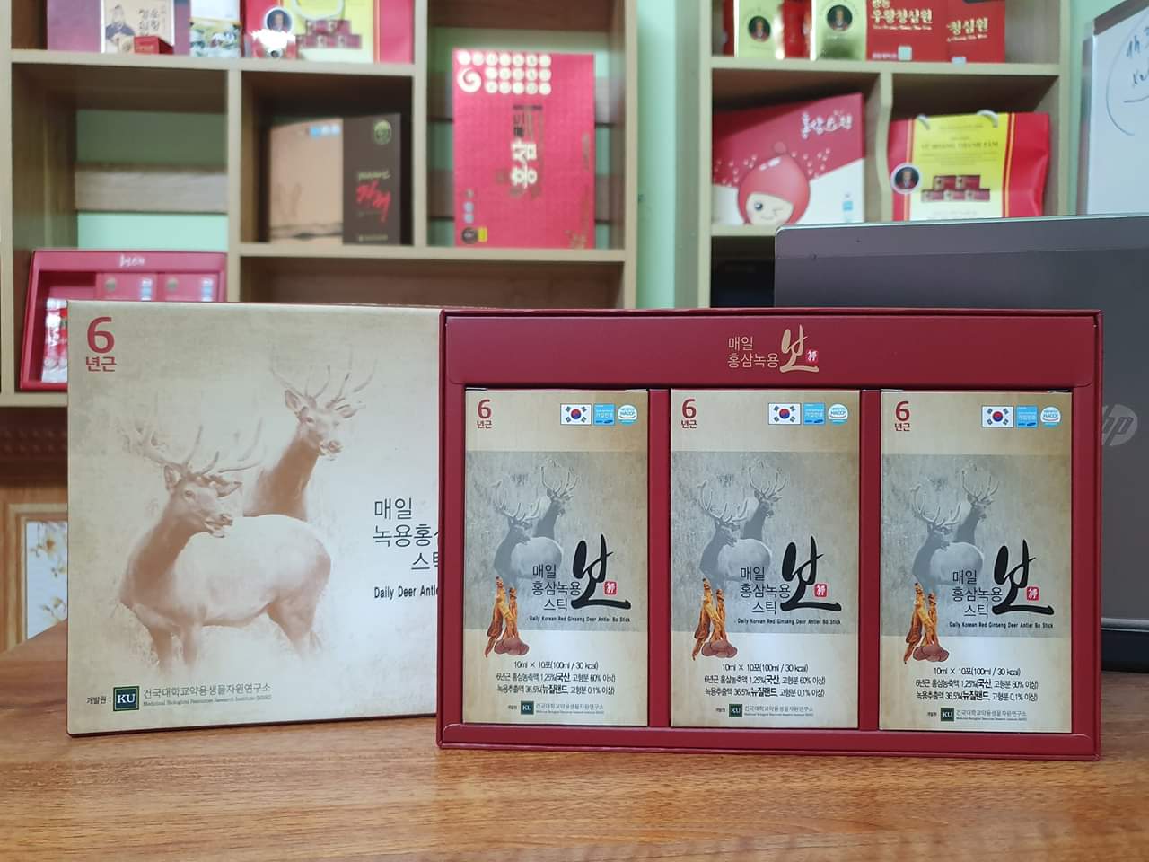 Nước hồng sâm lộc nhung jin stick – Daily deer antler korean red ginseng jin stick