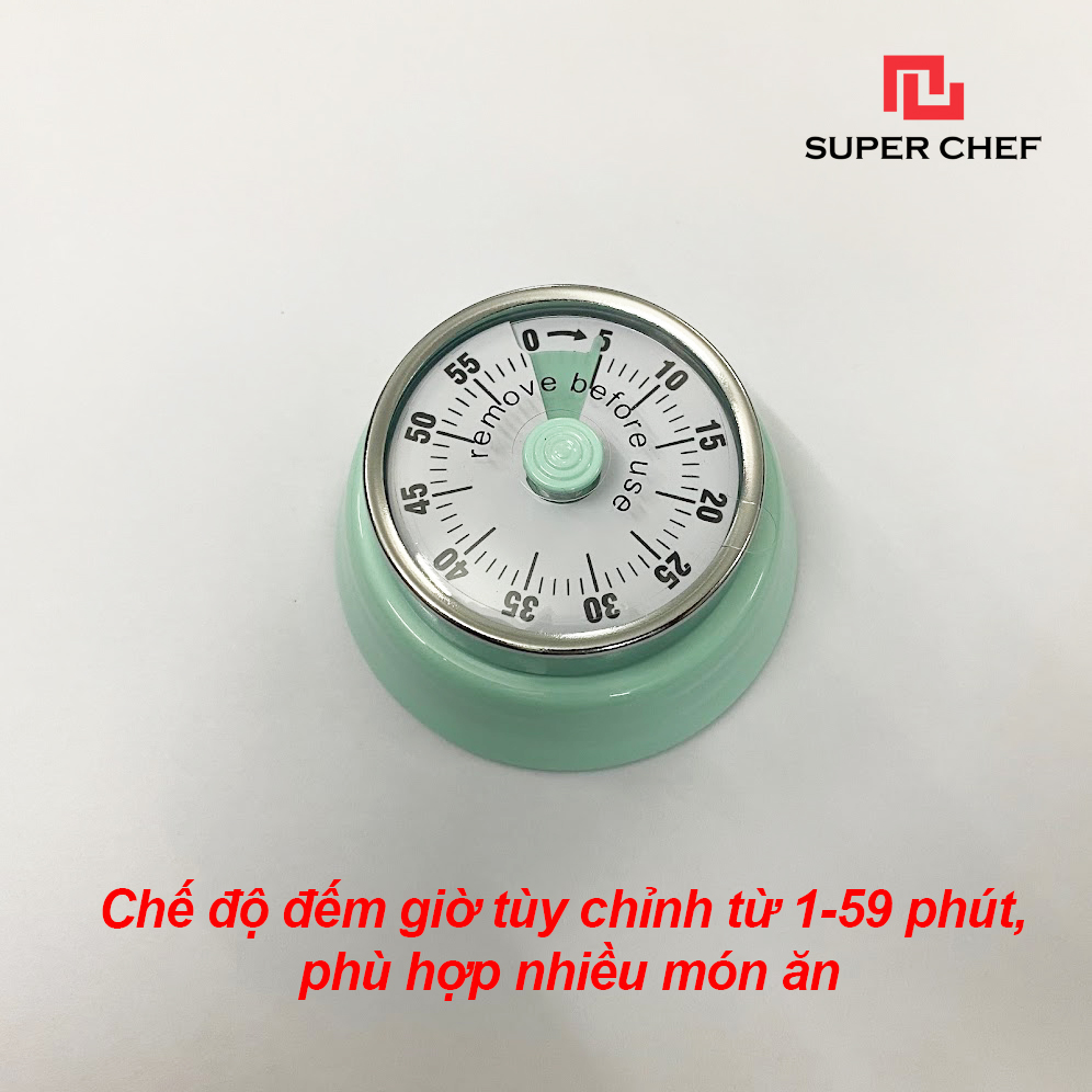 Đồng Hồ Hẹn Giờ Nấu Ăn Chính Hãng Super Chef TIỆN LỢI, DỄ DÀNG SỬ DỤNG