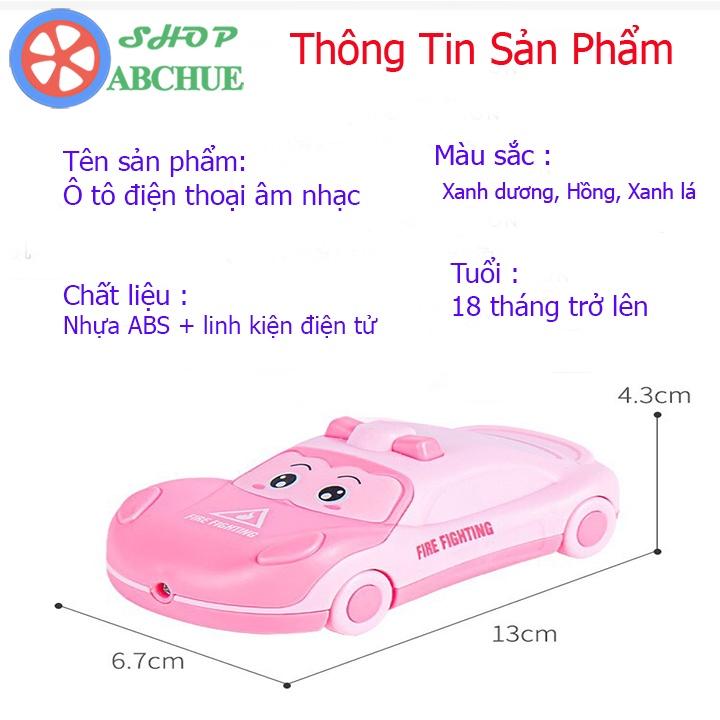 Đồ Chơi trẻ em điện thoại phát nhạc thông minh kiểu dánh hình ô tô