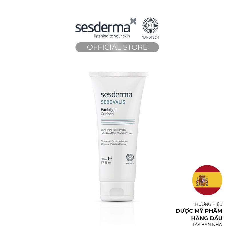 Gel dưỡng phục hồi Sesderma Sebovalis Facial cho da dầu 50ml