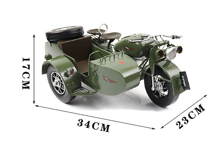 Mô Hình Xe Sidecar 3 Bánh