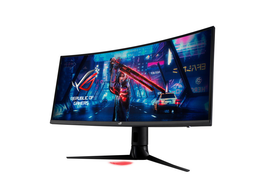 Màn hình chơi game ROG Strix XG349C – 34 inch UWQHD (3440 x 1440), có thể ép xung 180Hz (Trên 144Hz), 1ms (GTG), Đồng bộ làm mờ chuyển động cực thấp, USB Type-C, 135% sRGB, tương thích G-Sync *, DisplayHDR  400 - Hàng chính hãng