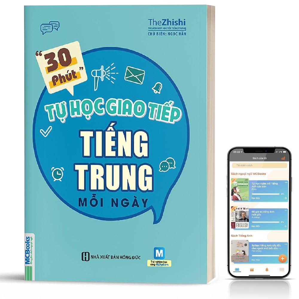 Sách - 30 Phút Tự Học Giao Tiếp Tiếng Trung Mỗi Ngày (Tái bản 2019) - MCBooks