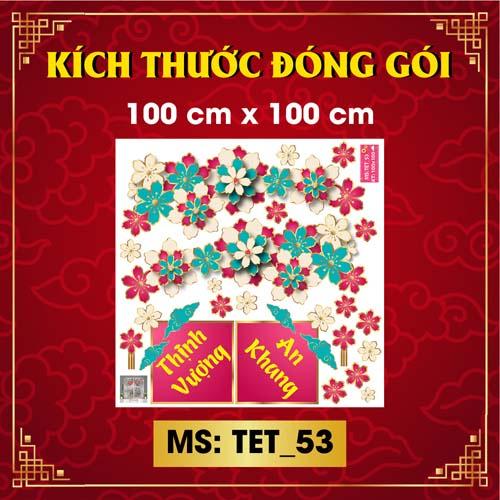 DECAL TRANG TRÍ TẾT 2023 COMBO SỐ 60