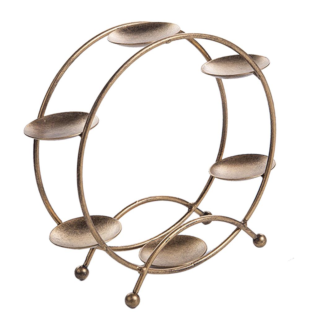 2xCupcake Stand Cupcake Holder for 6 Cupcakes Desserts Macaron Cake Golden
