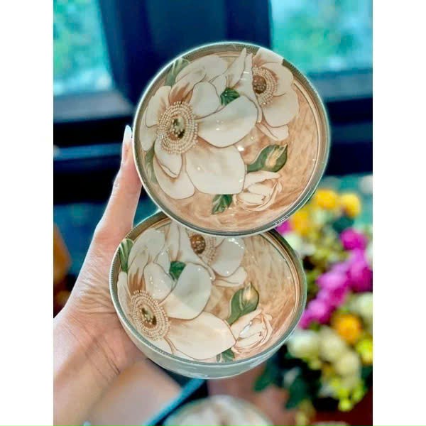 Bộ 6 Bát Đũa Sứ Ăn Cơm Họa Tiết Hoa Trà Kèm Hộp Tặng Quà, Mang Đi Biếu Gia Đình và Bạn Bè - HÀNG CHÍNH HÃNG MINIIN
