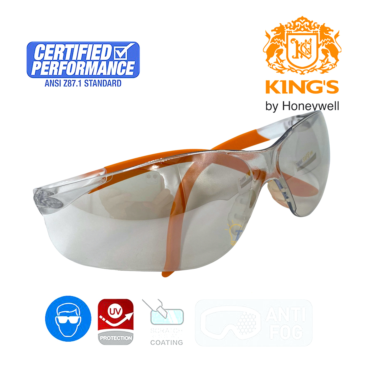 Kính bảo hộ King's KY2223 kính chống trầy xước, chống bụi, chống tia UV