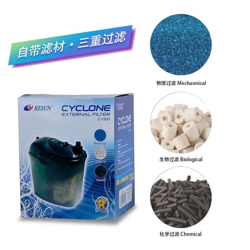 Máy lọc bể cá RESUN CY20 - lọc hồ cá nhỏ - Lọc thùng mini cho bể cá - shopleo
