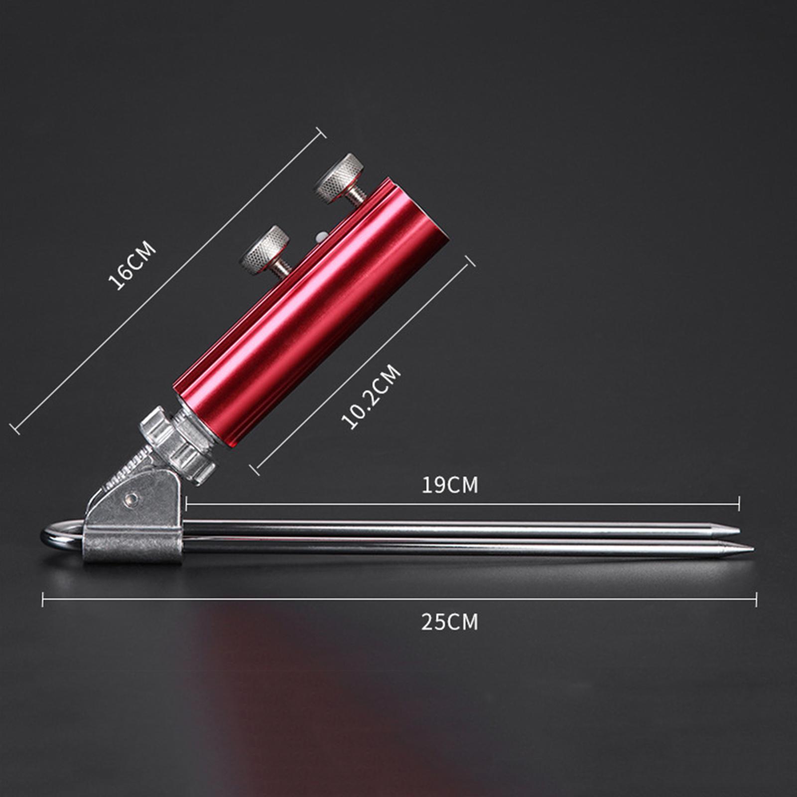 Sturdy Ground Fishing Rod Holder Stand Universal Fishing Pole Red