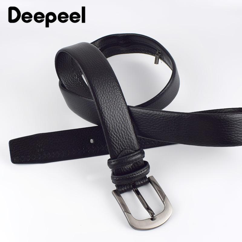 1Pc 3.7*110-130Cm Nam Khóa Cổ Điển Thắt Lưng Chống Trộm Ví Da Bò Dây có Dây Kéo Để Che Giấu Tiền Viền Quà Tặng Doanh Nghiệp
