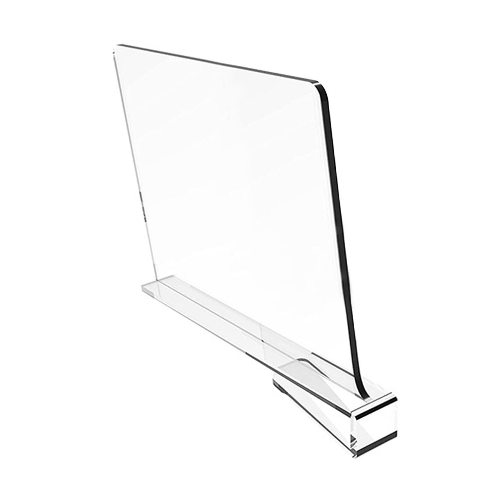 Acrylic Shelf Divider Clear, Easily Install ,Saving Space, Shelf Separator Closet Shelf Divider for Books  Separator Sweater Shirts